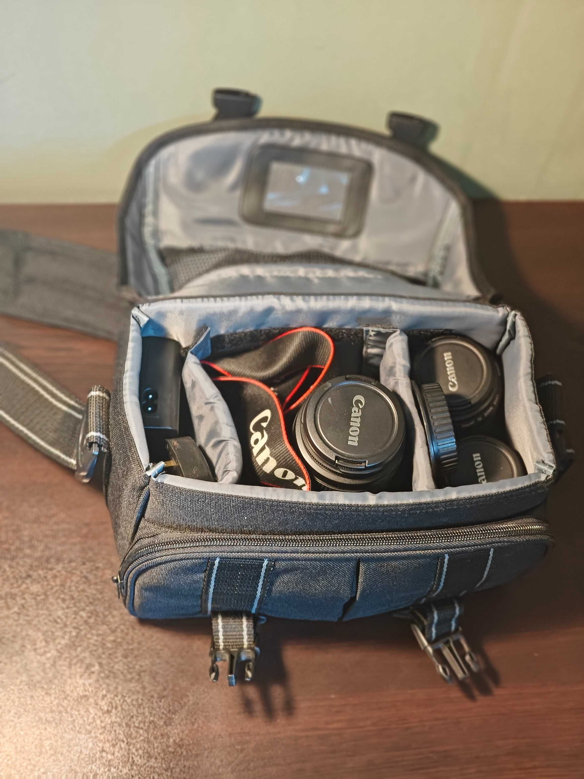 Canon EOS 1100D Camera with accessories