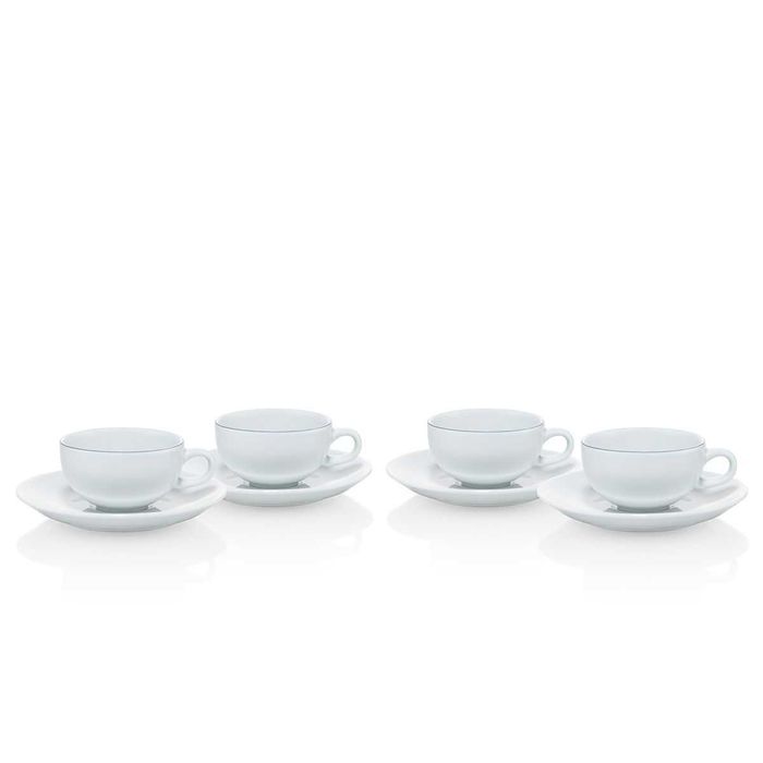 комплект от 4 чаши за еспресо с чинийка Bodum Blå by Grethe Meyer