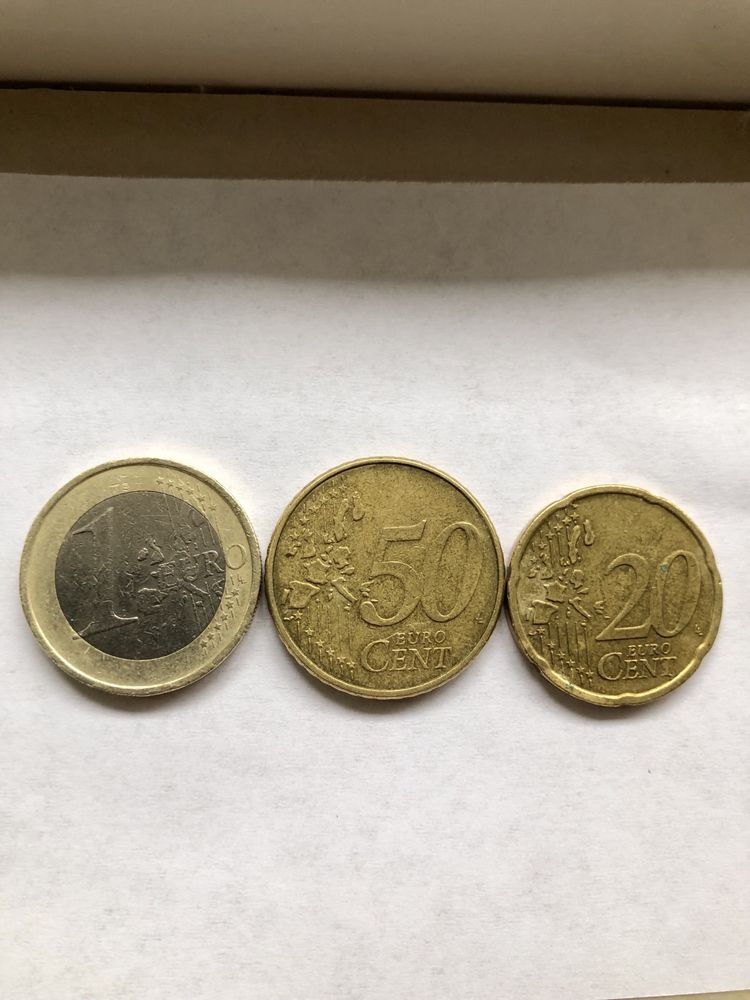 1€ , 0,50€ ,0,20€ емисия 2002 г. Германия