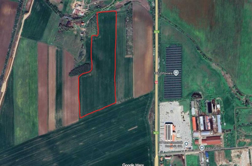 Teren 5 ha Orțișoara, acces drum principal | fotovoltaic | industrial