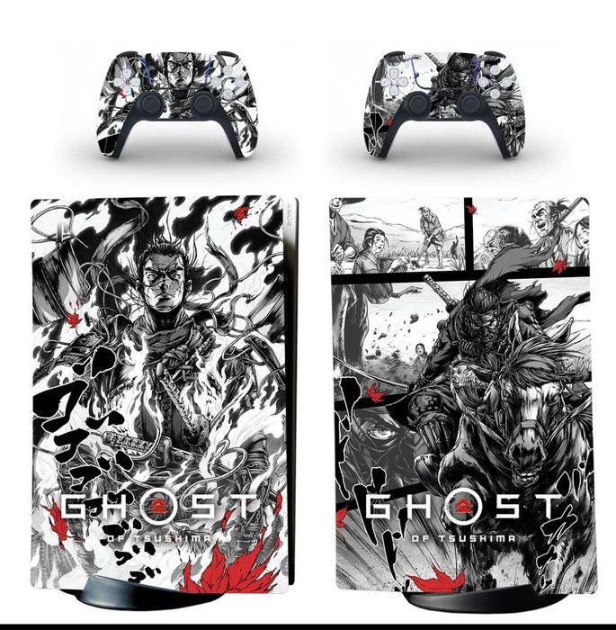 Ghost of tsushima skin for PS5 and joysticks