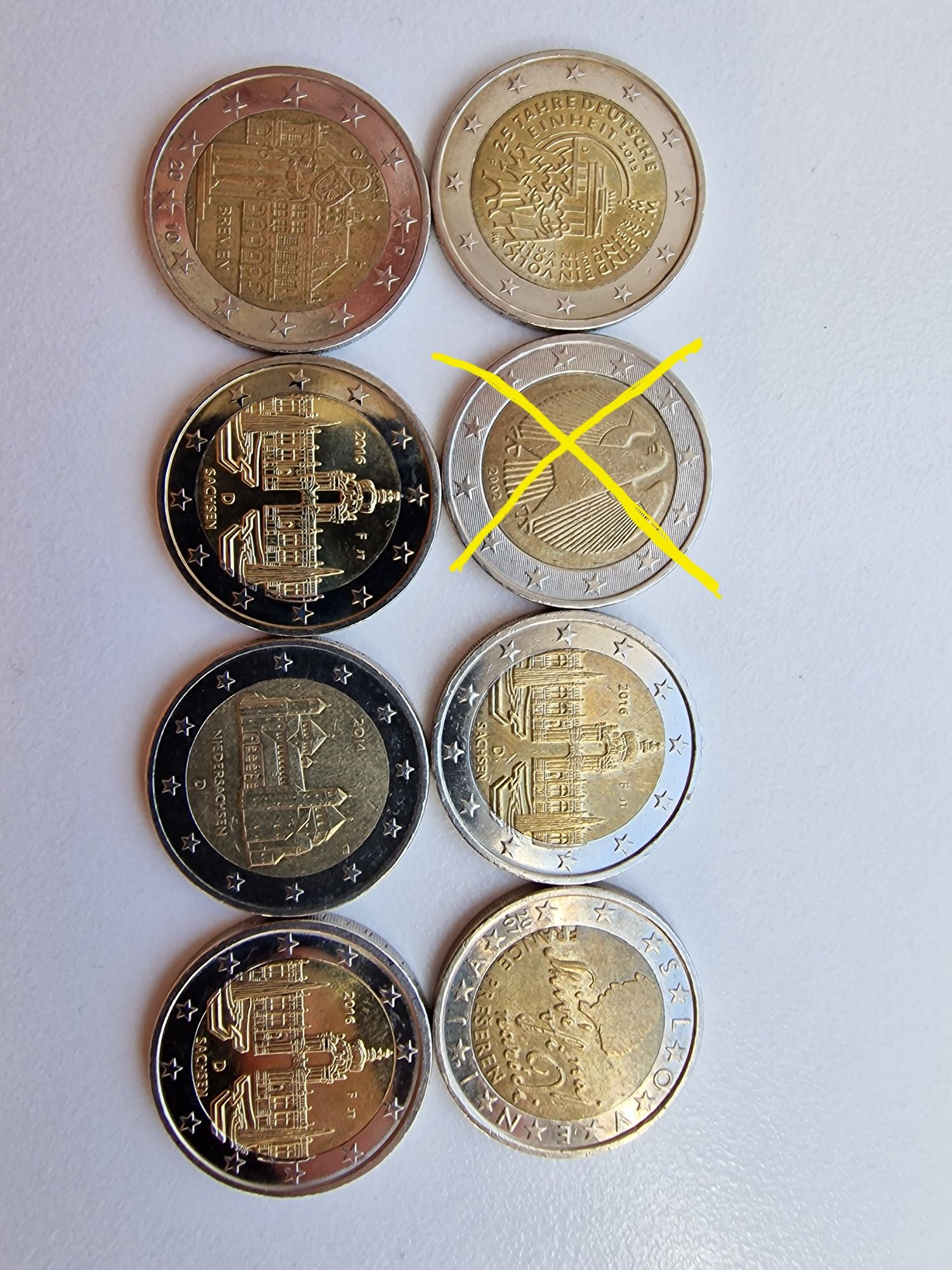 Евро монеты с обращения