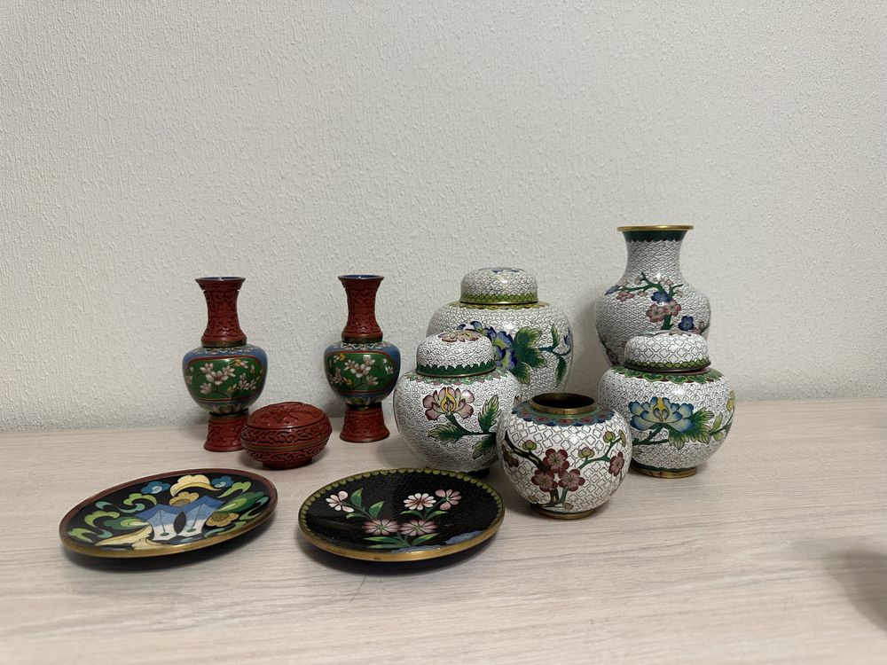 Вазы, шкатулки, клуазоне