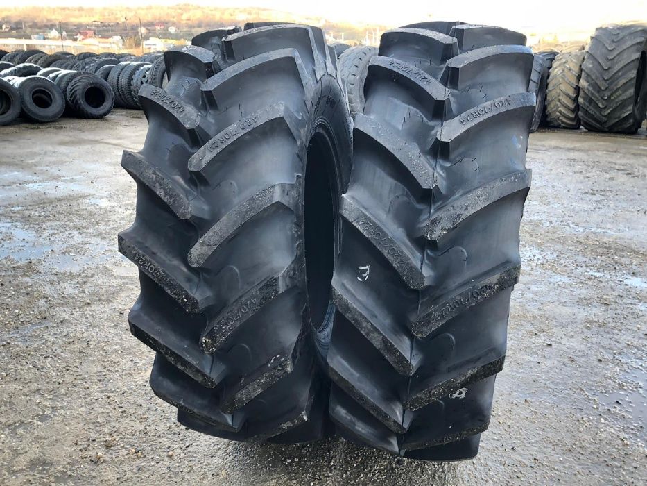 Cauciucuri noi 420/70R24 ARMOUR radiale anvelope tractor fata