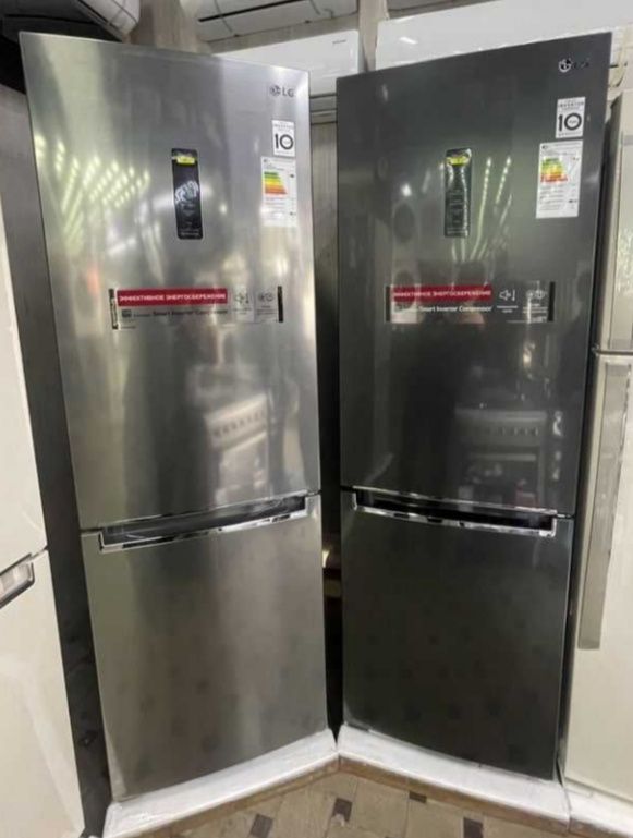 Холодильник LG  двухкамерный Door Cooling + Inverter Premium  Доставка