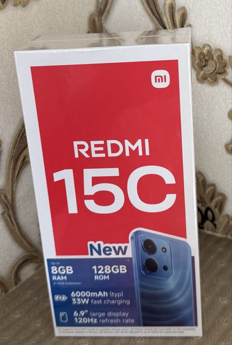 Redmi 15C 8-128 Gb black(qora) YANGI