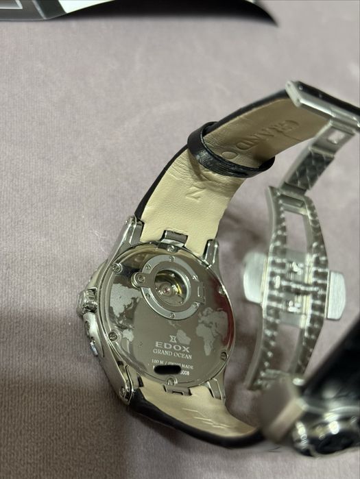Edox Grand Ocean Open Heart Automatic 85008 cu garantie!