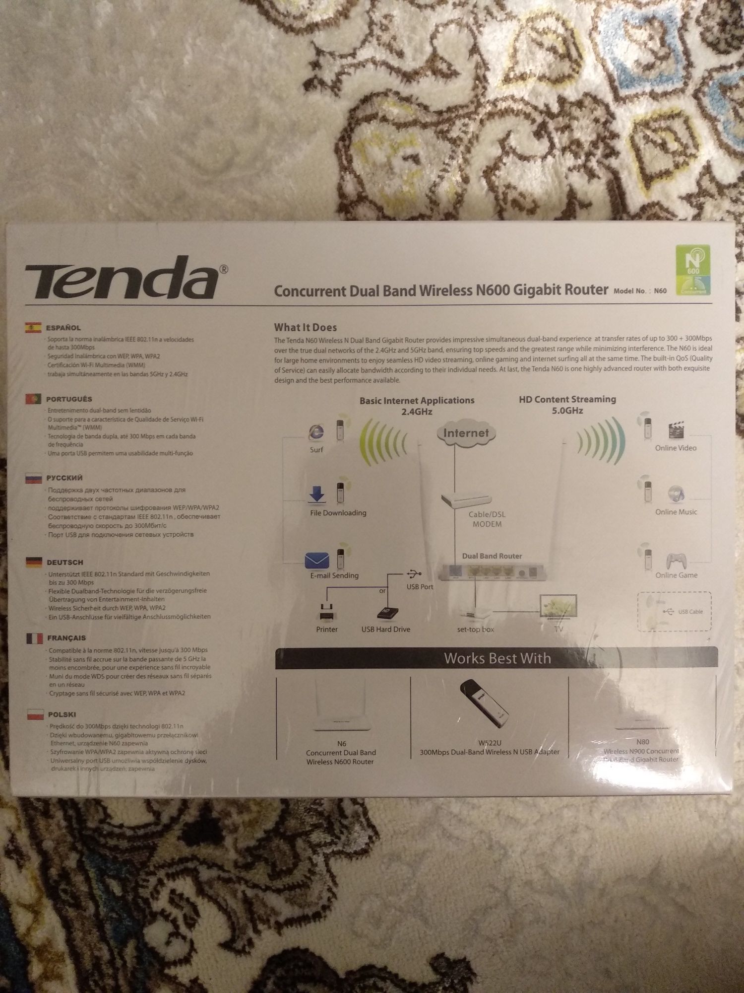 Wi-Fi Роутер Tenda N 60