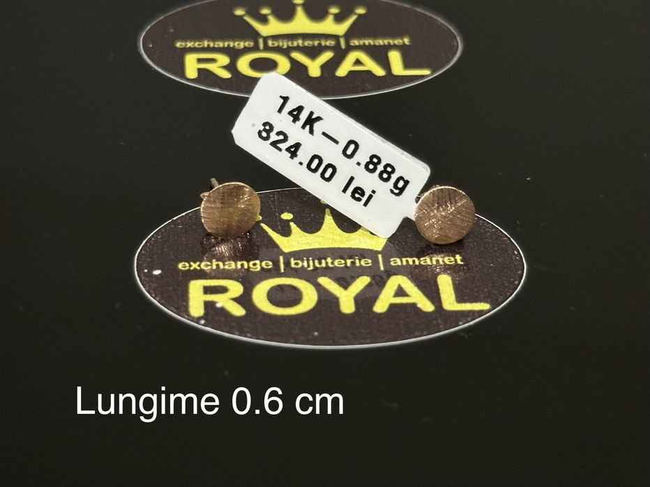 Bijuteria Royal: Cercei aur 14k/0.88 gr