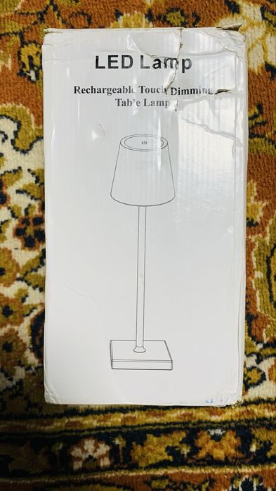 Vand Veioza portabila fara fir ,albastra cu dimmer tactil .