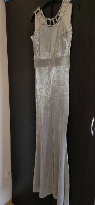 Rochie argintie lunga