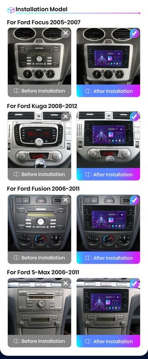 Navigatie Android dedicata FORD Focus,Mondeo, Fiesta,C-Max (2003-2011)
