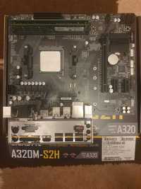 Placa de baza AM4 Gigabyte A320 M S2H  i/o sheeld