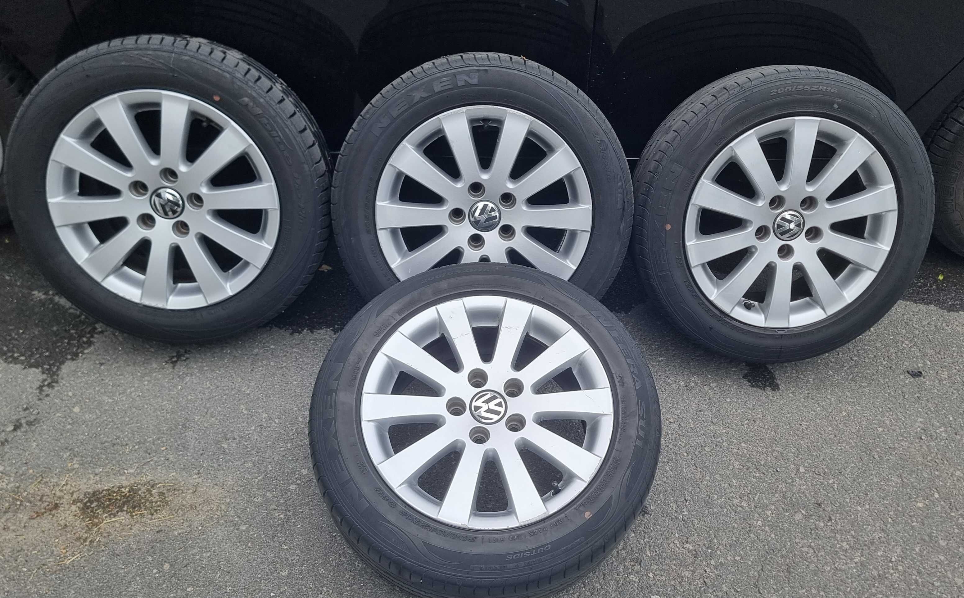 Джанти 5х112, 16 цола с гуми 205 55 16 за  VW, Audi, Фолксваген, Ауди