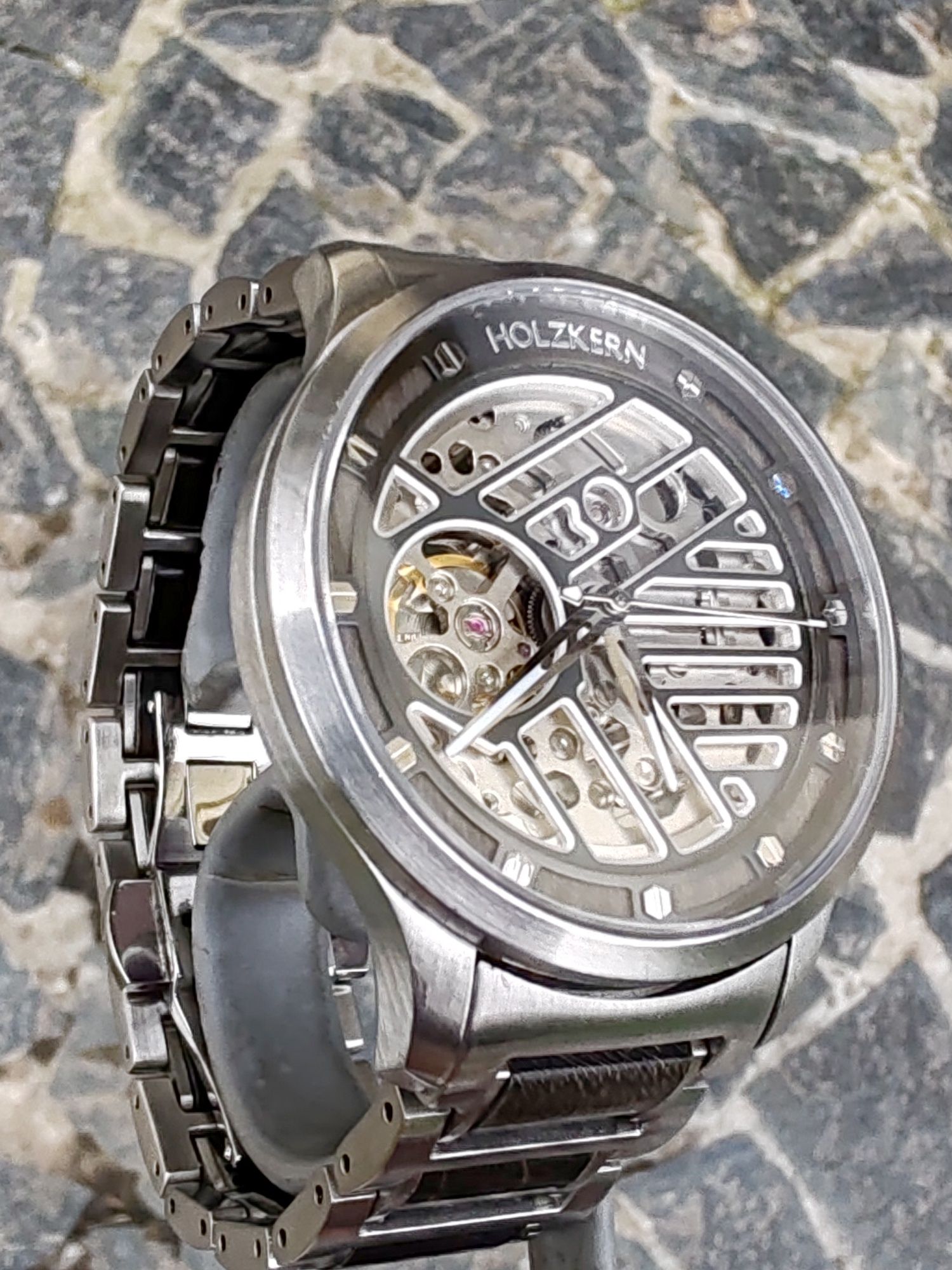 Ceas Holzkern Automatic Skeleton - Mecanism Seiko - 40 mm