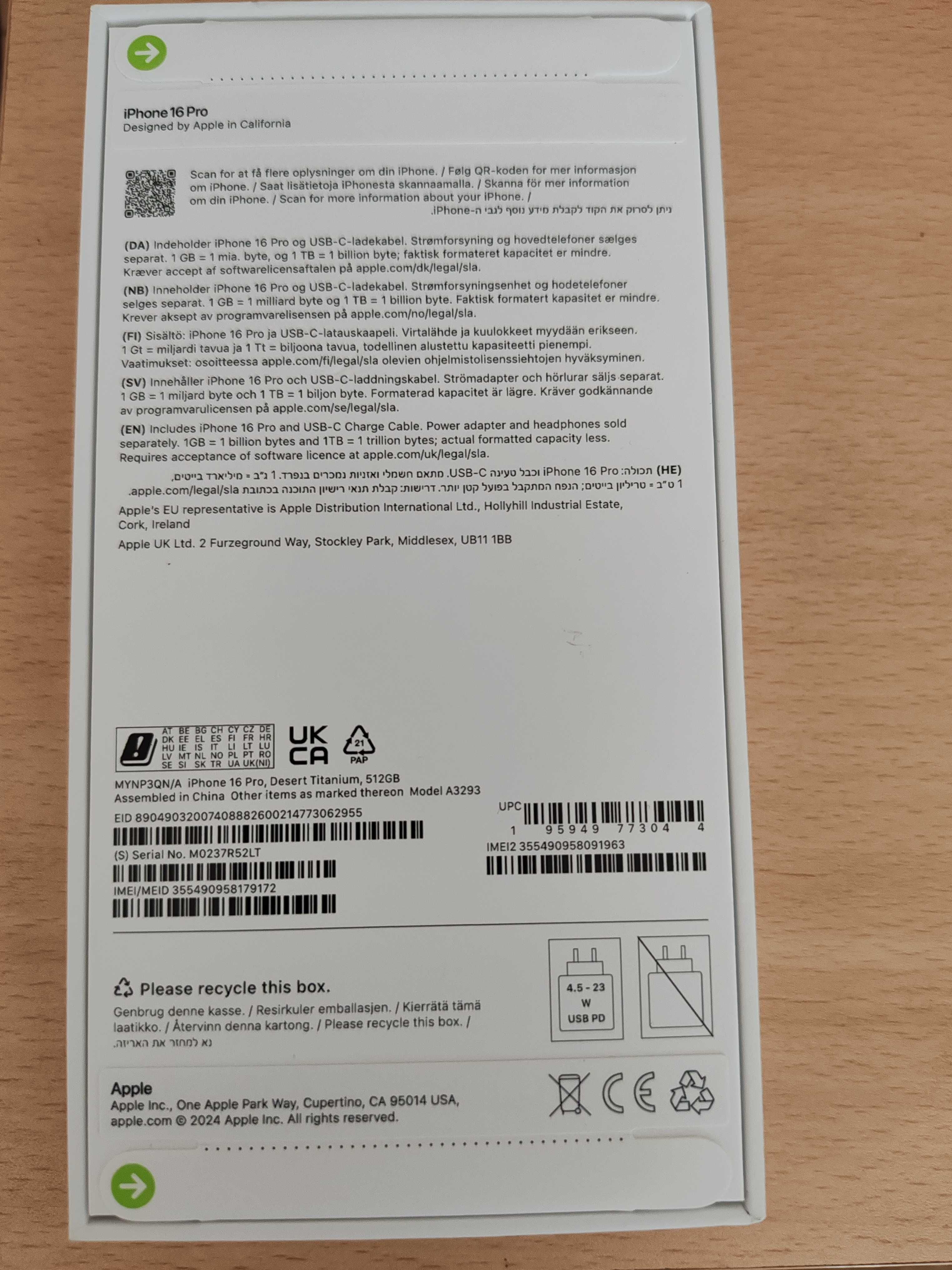 iPhone 16 Pro 512GB