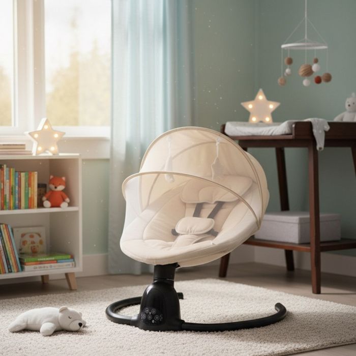 Интелигентен бебешки шезлонг с Bluetooth, дистанционно управление