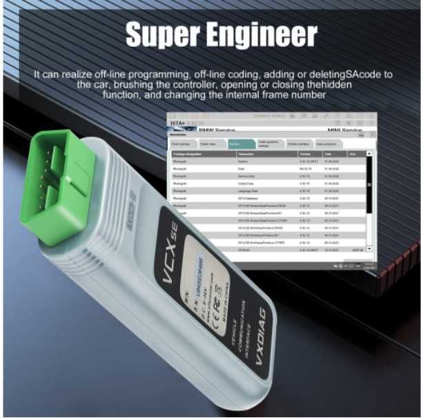 Tester diagnoza auto VXDIAG VCX SE BMW ICOM A2, A3, NEXT – WIFI
