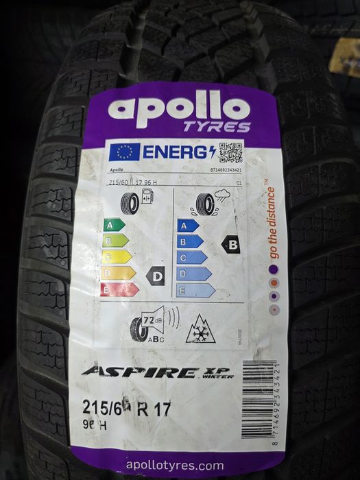 2бр Нови зимни гуми 215 60 17 - Apollo