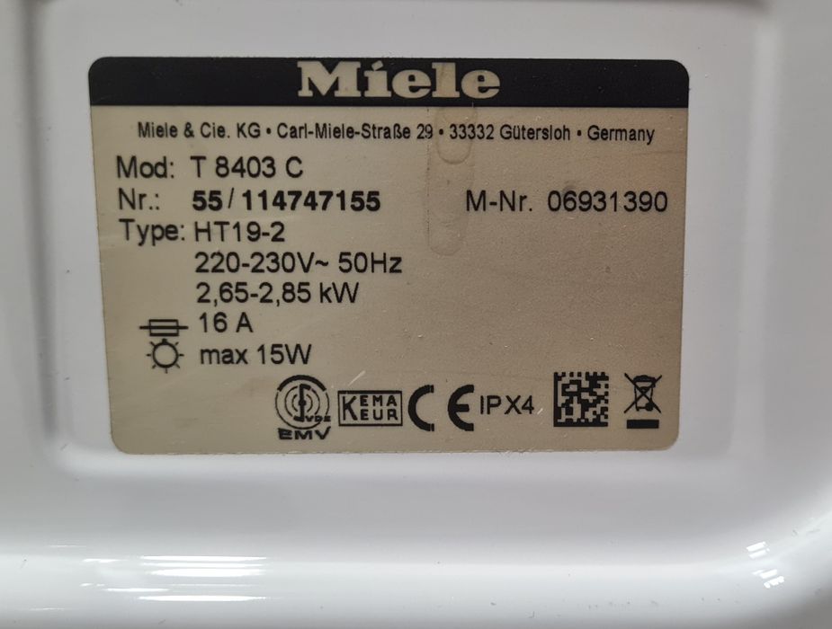 Сушилня Miele T8403 C 6кг
