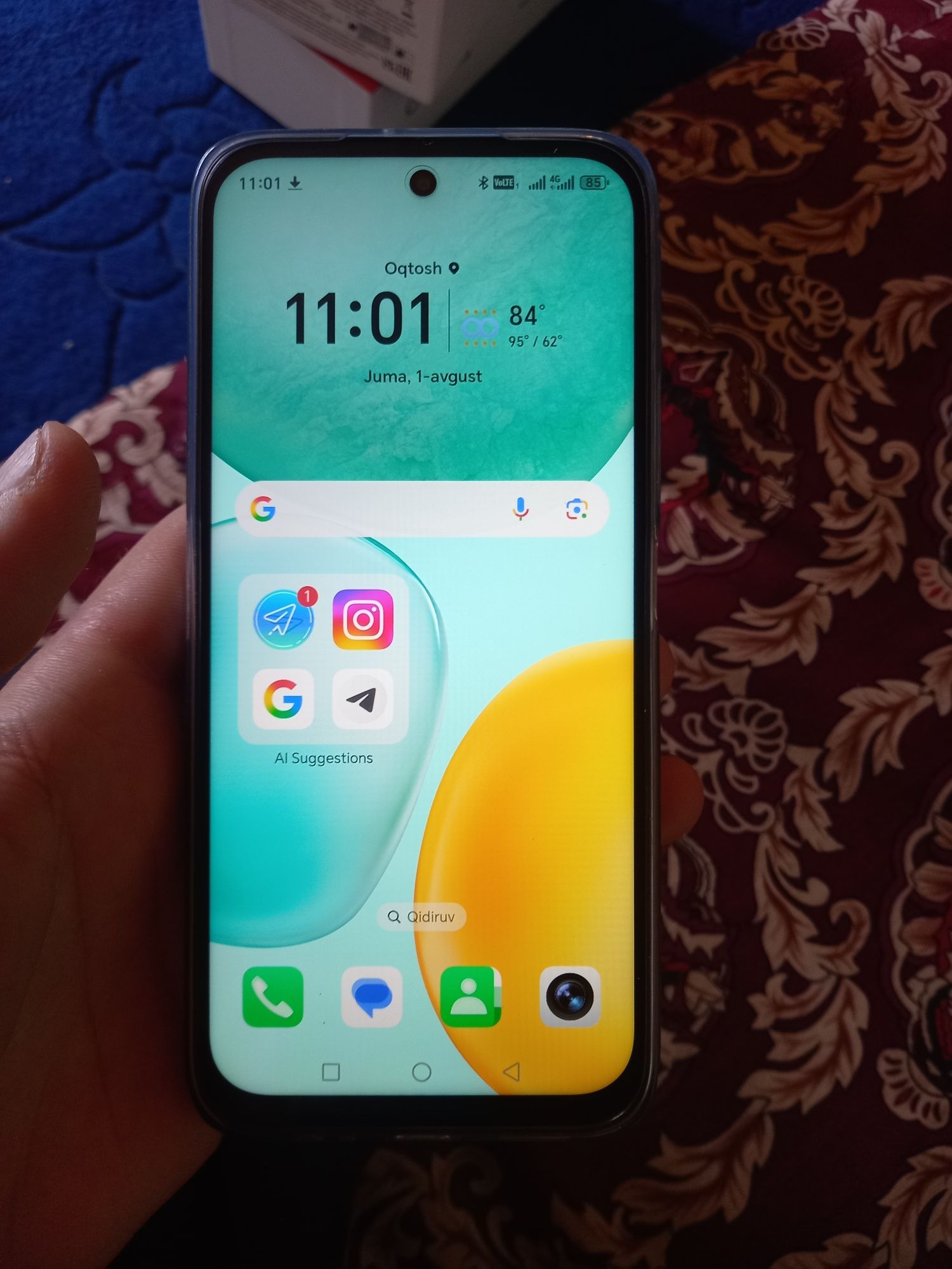 Honor x6c 6/128 sotiladi holati hali yangi