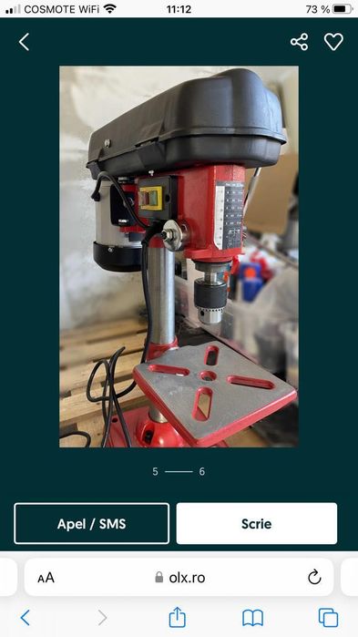 Vind mașina de găurit cu coloana