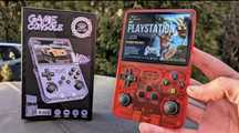 Consola R36S portabila retro, 15000 jocuri, ArkO