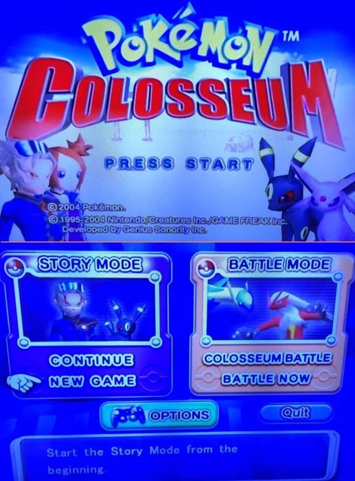 POKEMON COLOSSEUM Nintendo GameCube 2004 PAL Version - manual lipsa