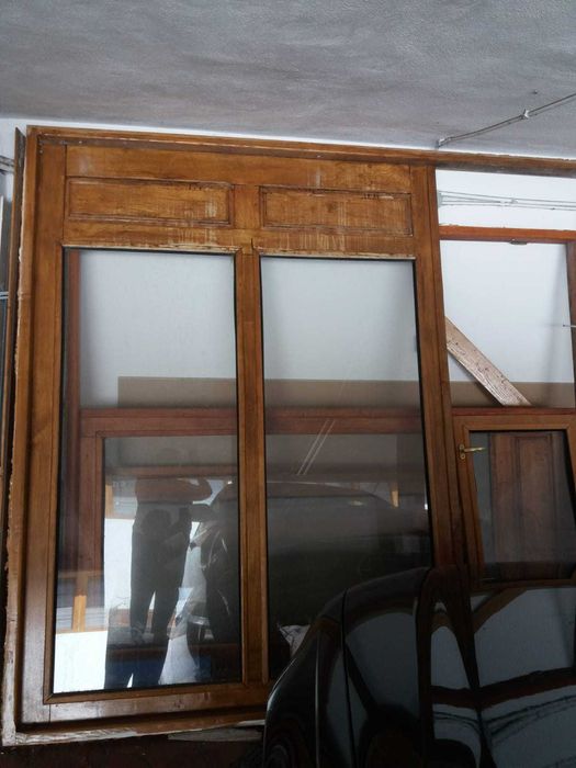 Tamplarie lemn pentru geam termopan stejar şi frasin