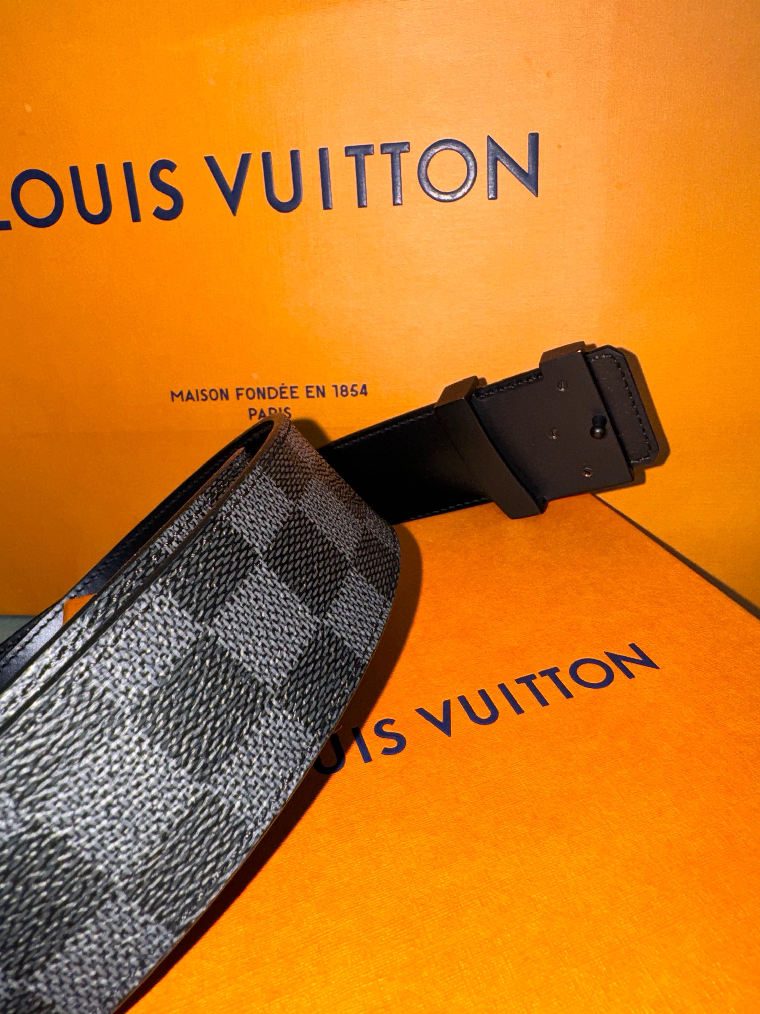 Curea originala Louis Vuitton LV Damier noua