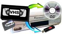 Digitalizare - Transfer  Casete video  VHS, 8 mm  pe stick usb ,  DVD