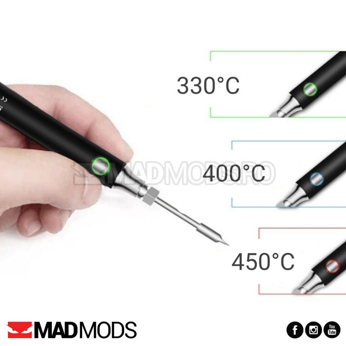 Set pistol de lipit letcon portabil, fara fir, cu acumulator