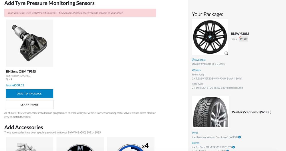 set roti bmw 930M + Hankook Winter i*cept evo3 (W330)