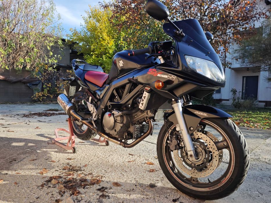 Vand Motocicleta Suzuki SV650s ABS Neagra 2008 70000+ km 3 Case GIVI