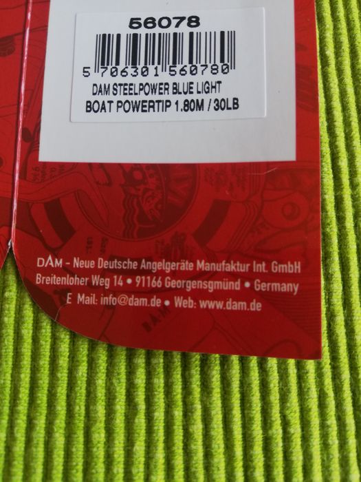 REDUCERE Lansete somn DAM SteelPower Blue 1,80m -Germany