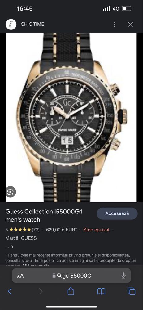 Vând/schimb Ceas Guess collection ceramic iPhone tissot  doxa Atlantic