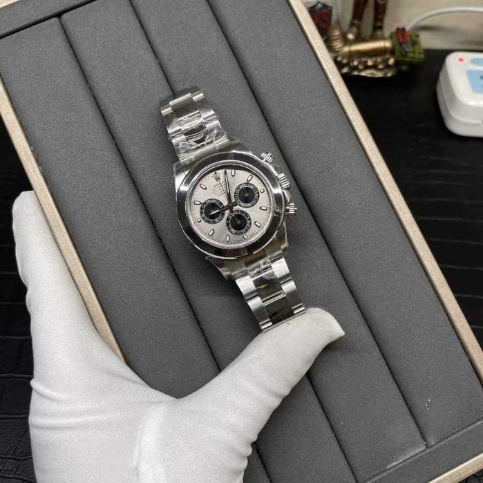 rolex daytona 4130 grey dial