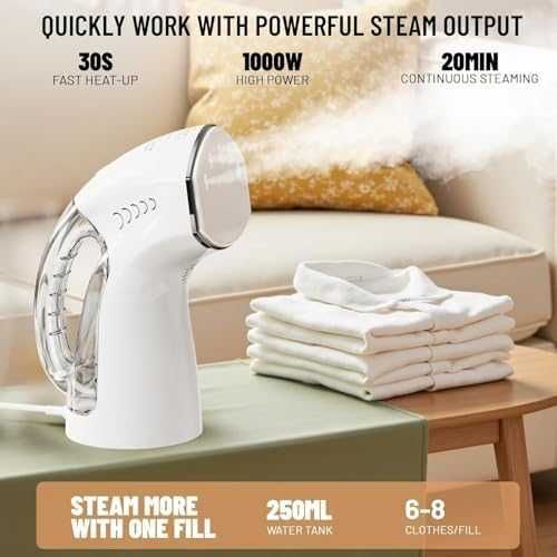 Нов Портативен парогенератор за дрехи 180 мл резервоар, 800W гладене