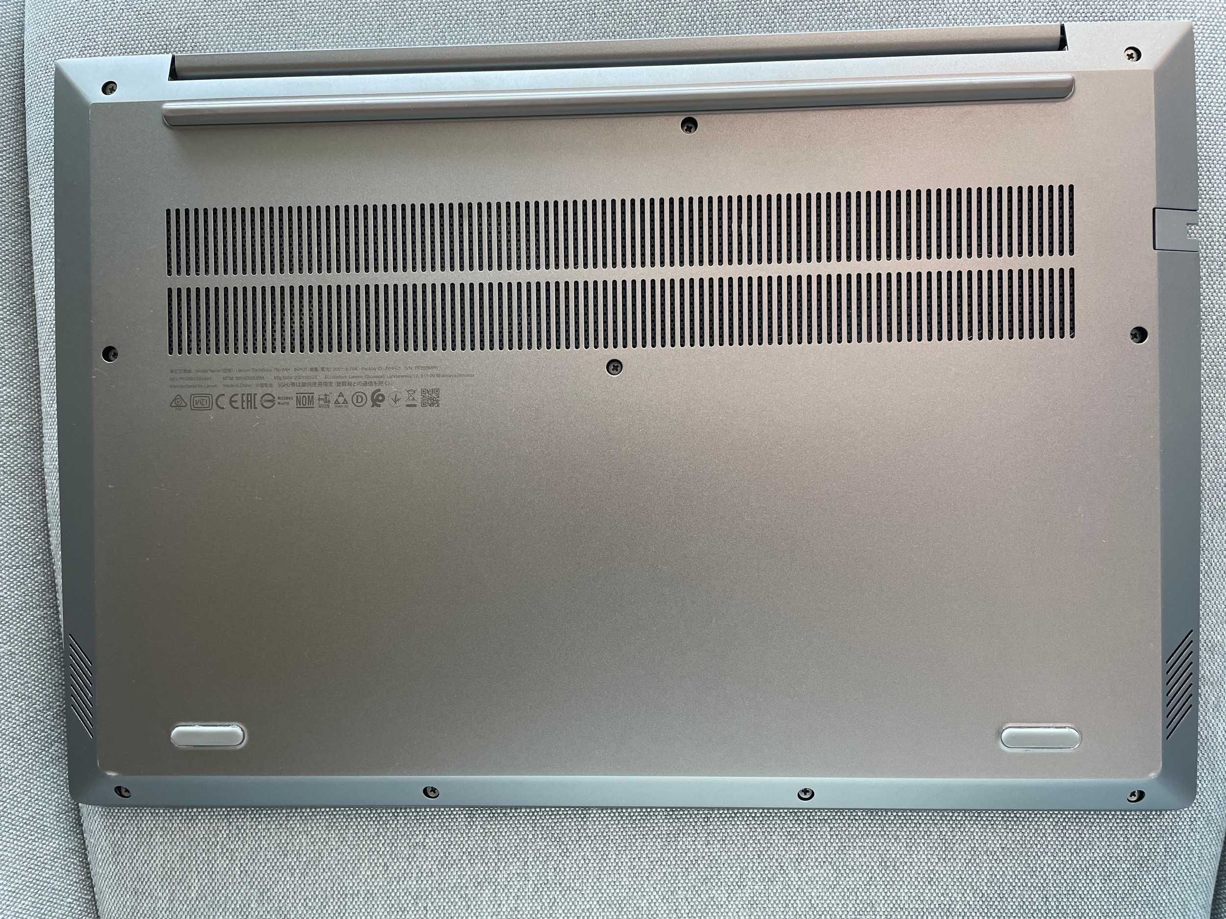 Лаптоп 15.6" Lenovo ThinkBook 15p i7-10750H/32GB/1TB/NVIDIA GTX1650 Ti