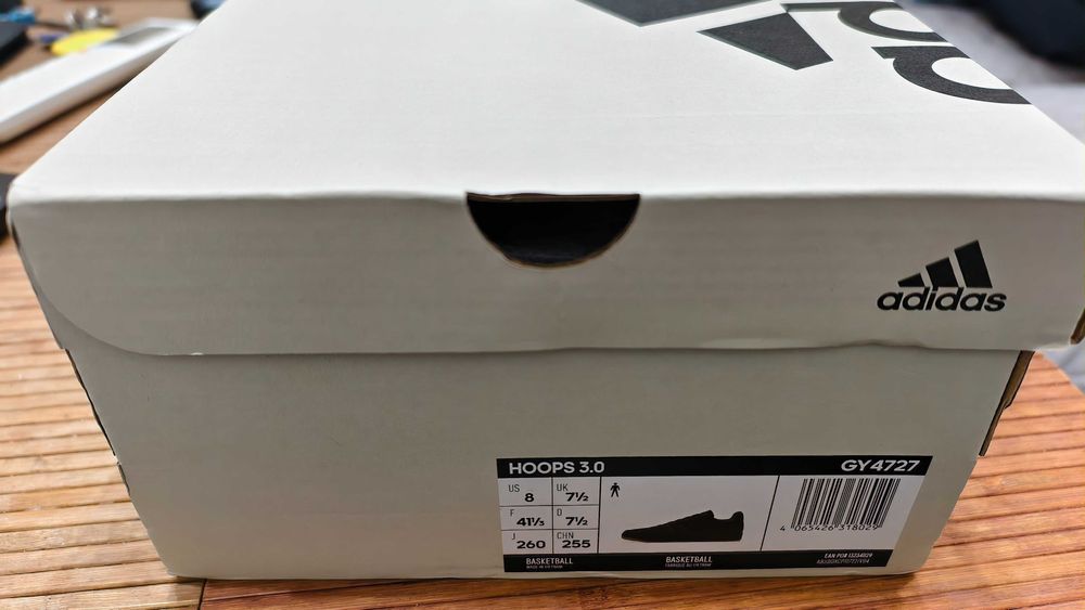 Adidas Hoops 3.0 Черни 41 1/3 26 см стелка