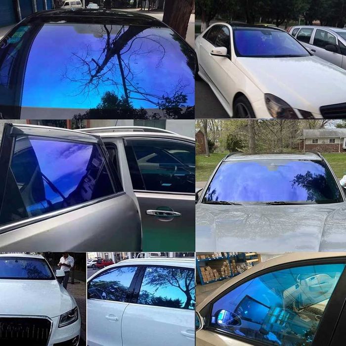 Хамелеоново фолио за автомобилни стъкла 75% - 1.52 х 1 метър.