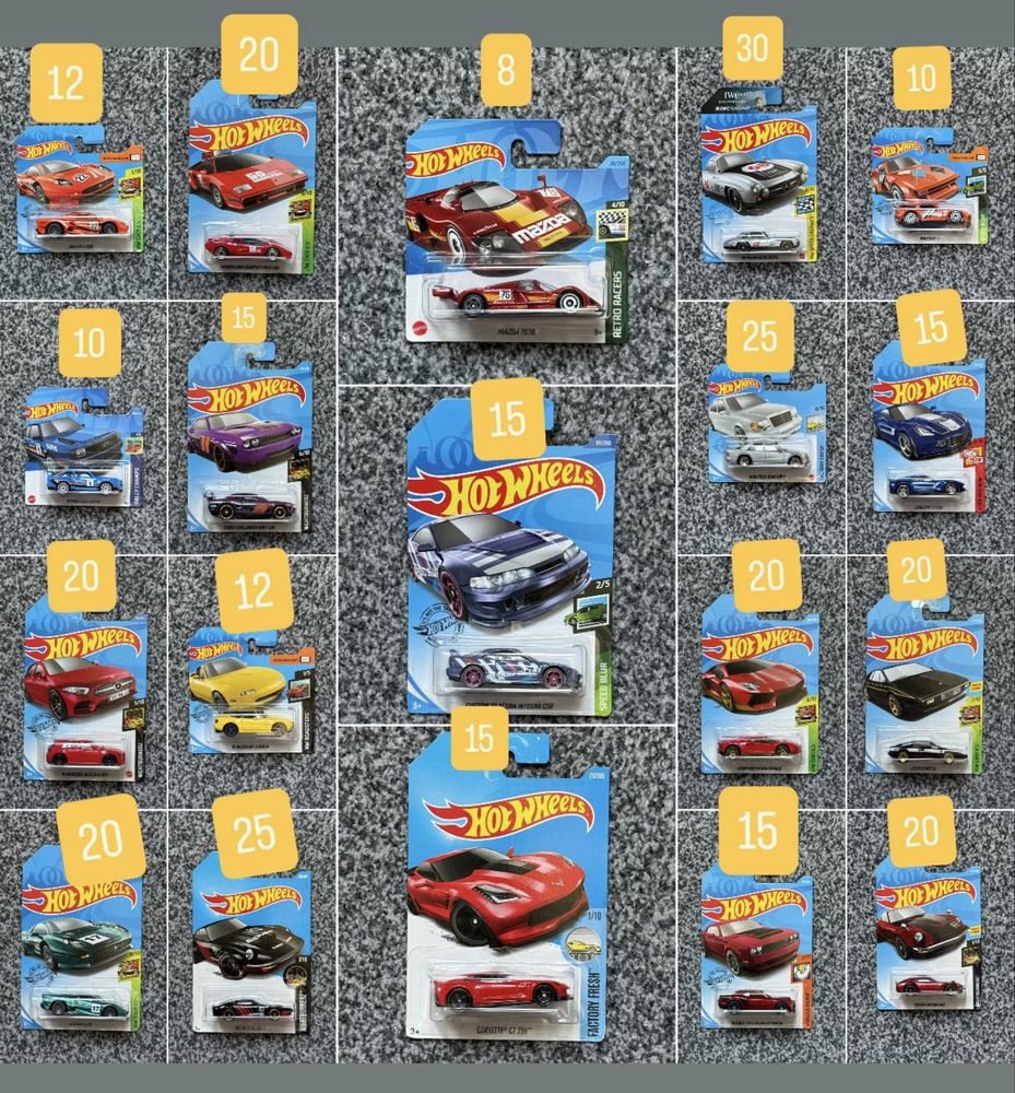 Hot Wheels, Matchbox, Majorette, Norev, Tomica