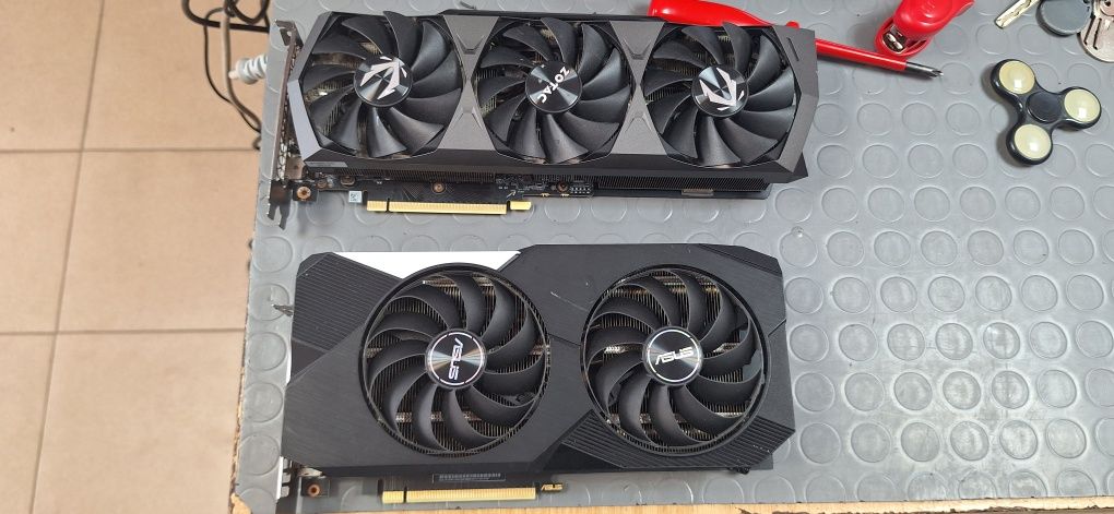 Продавам видеокарти RTX 3070, 3090 за части или ремонт