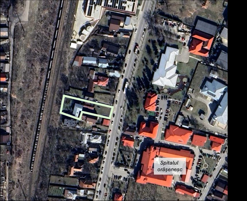 Teren: central DN1A – 1,251 mp intravilan + casă | P+2 | fără sarcini