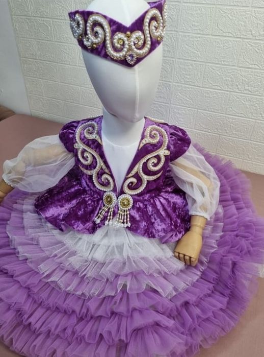 Пышное детское платье в национальном стиле — ПРОКАТ