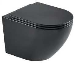 Grohe структура с черен бутон и тоалетна