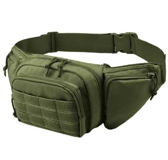 Мъжка чанта за кръст тактическа военна с 5 джоба - водоустойчива