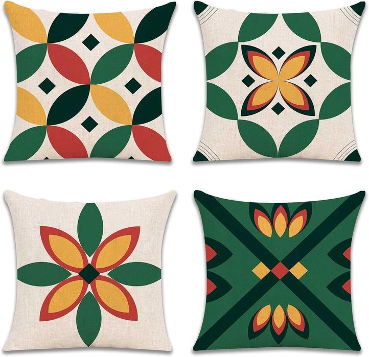 Wakasena Комплект калъфки за възглавници 4 бр. 50 x 50 см