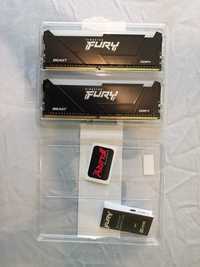 Memorie Ram DDR4 3200 CL16 kit 64GB (2x32GB) Kingston Fury Beast Noua