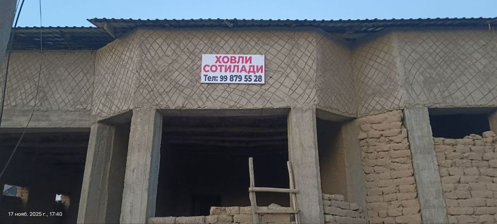 6 sotixli qurilishi tugallanmagan hovli uy sotiladi